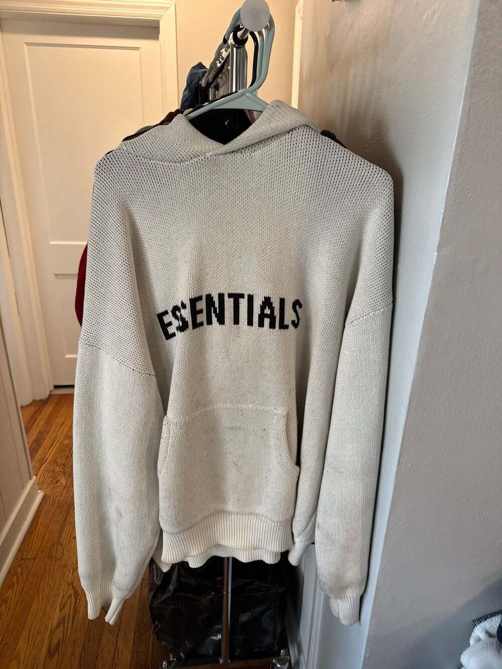 Fear of God Essentials Knit Hoodie Cream